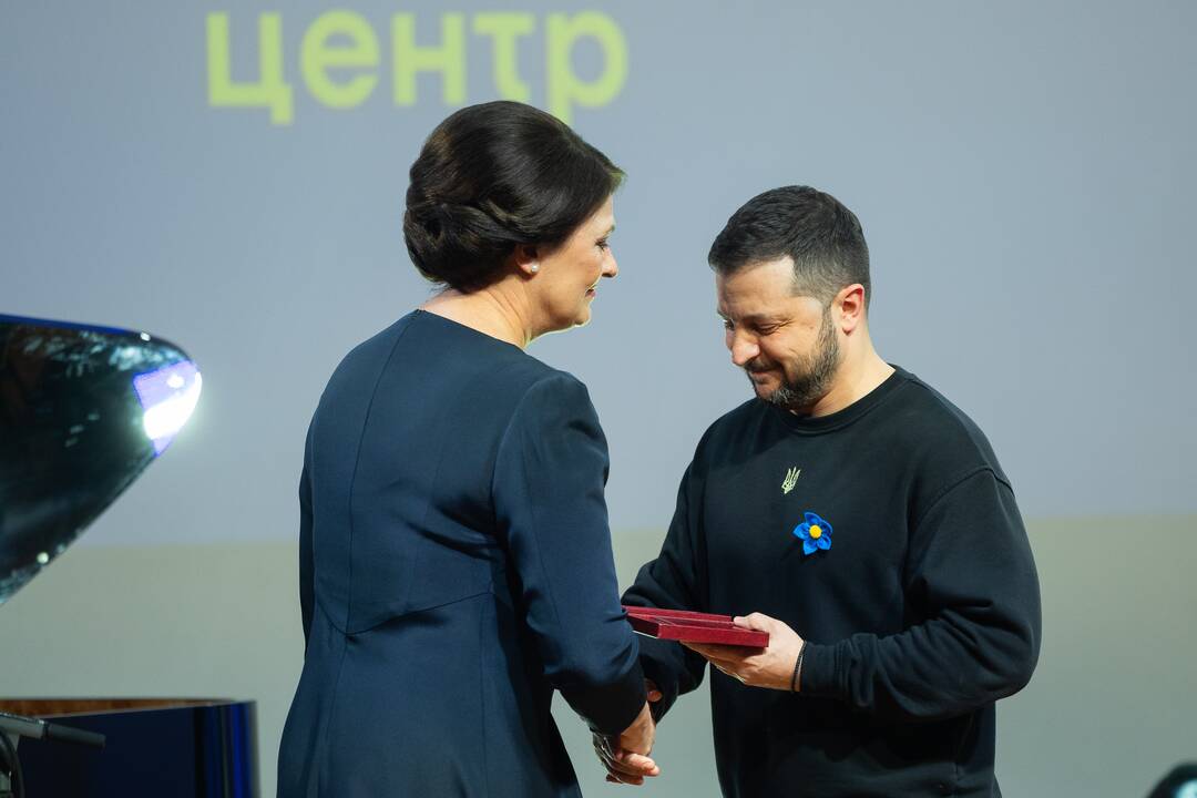 V. Zelenskio ir G. Nausėdos apsilankymas Ukrainos centre