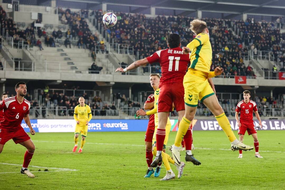 UEFA Tautų lygos rungtynės: Lietuva – Gibraltaras 1:0