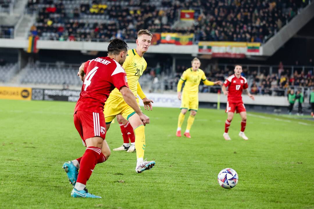 UEFA Tautų lygos rungtynės: Lietuva – Gibraltaras 1:0