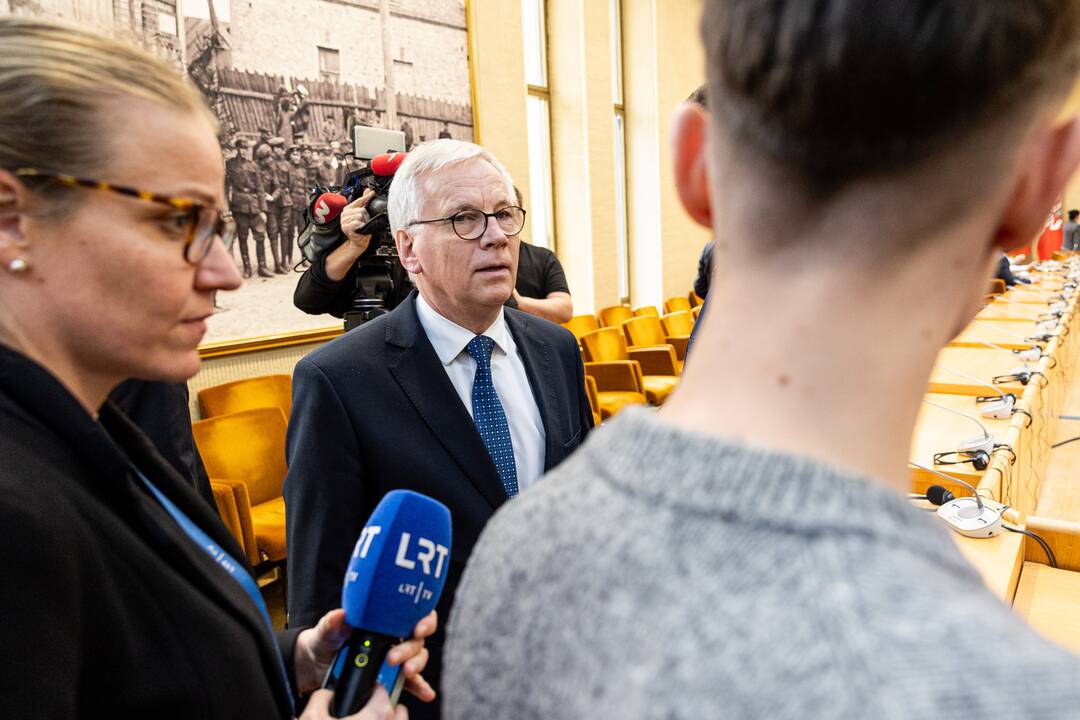 Finansų ministro Rimanto Šadžiaus susitikimas su koalicijos frakcijomis