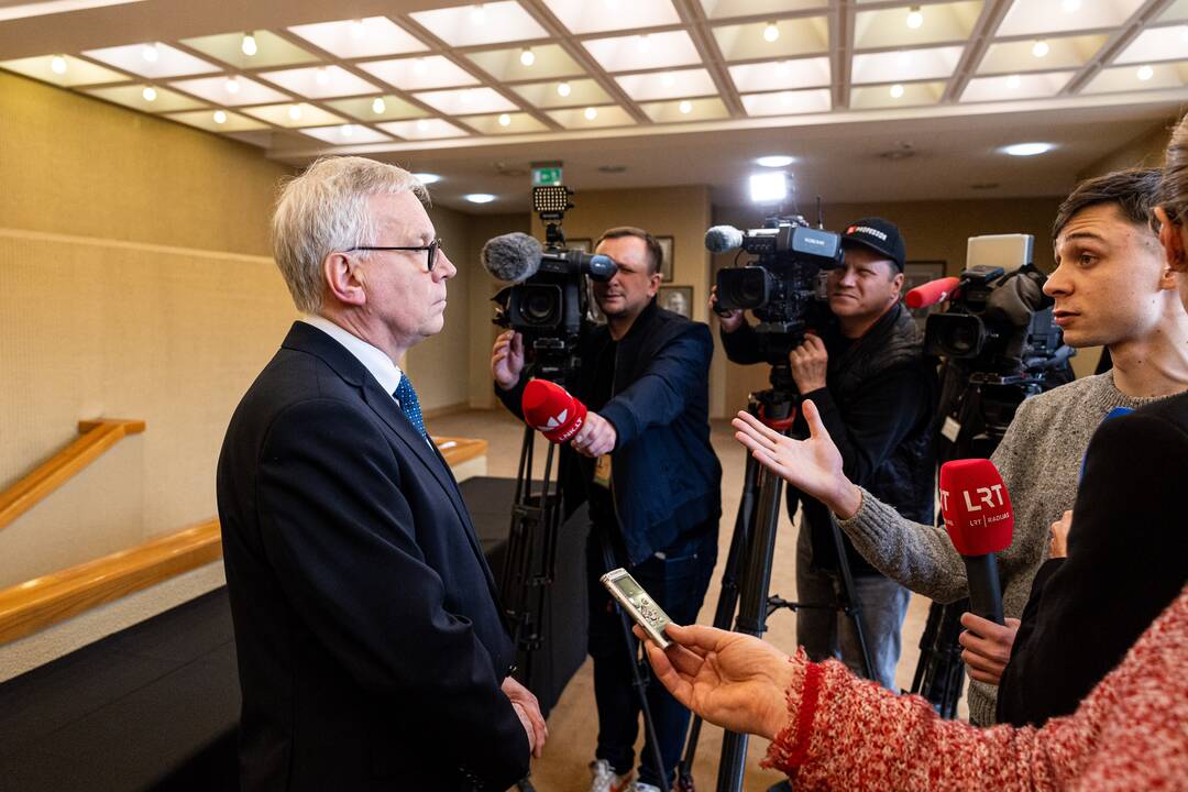 Finansų ministro Rimanto Šadžiaus susitikimas su koalicijos frakcijomis
