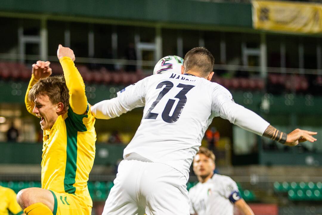 Pasaulio futbolo čempionato atranka: Lietuva - Italija 0:2