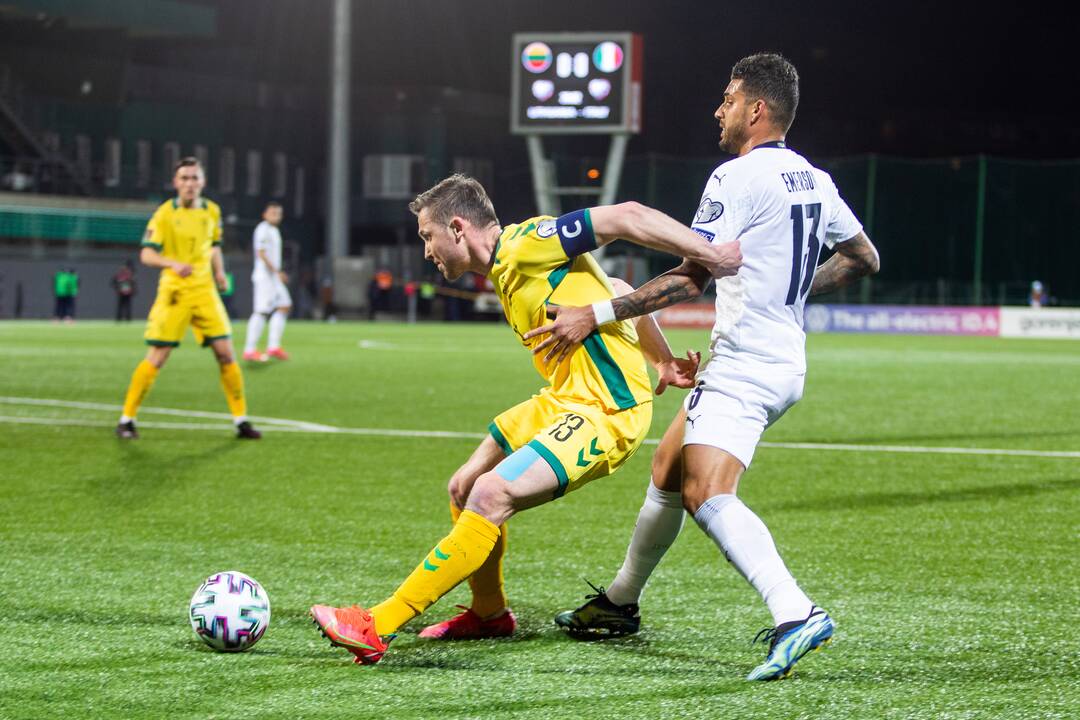 Pasaulio futbolo čempionato atranka: Lietuva - Italija 0:2