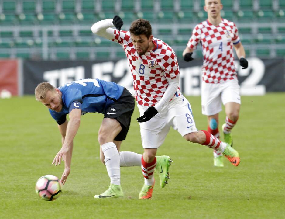 Estijos futbolininkai 3:0 sutriuškino Kroatiją