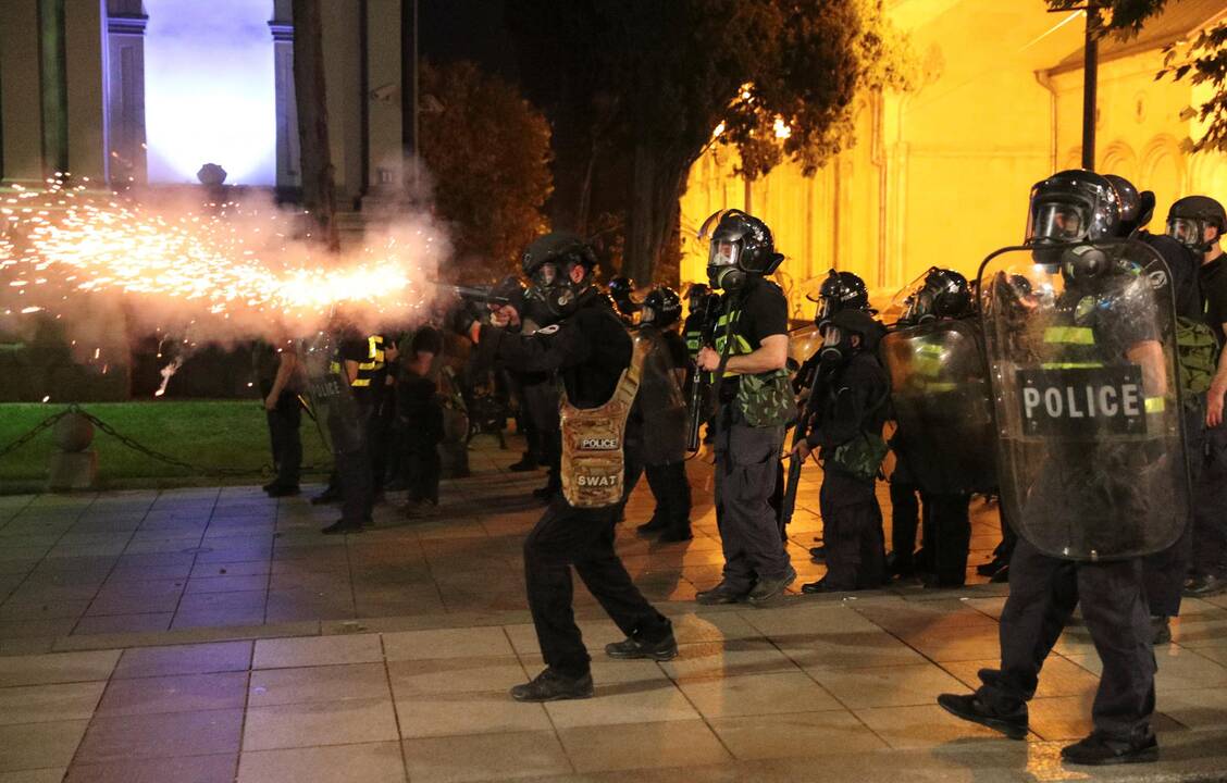 Protestai Tbilisyje 