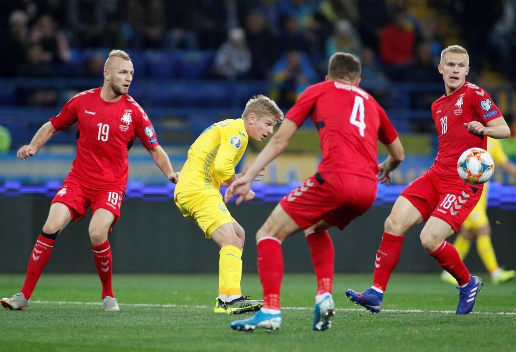 Lietuvos futbolo rinktinė pralaimėjo Ukrainoje