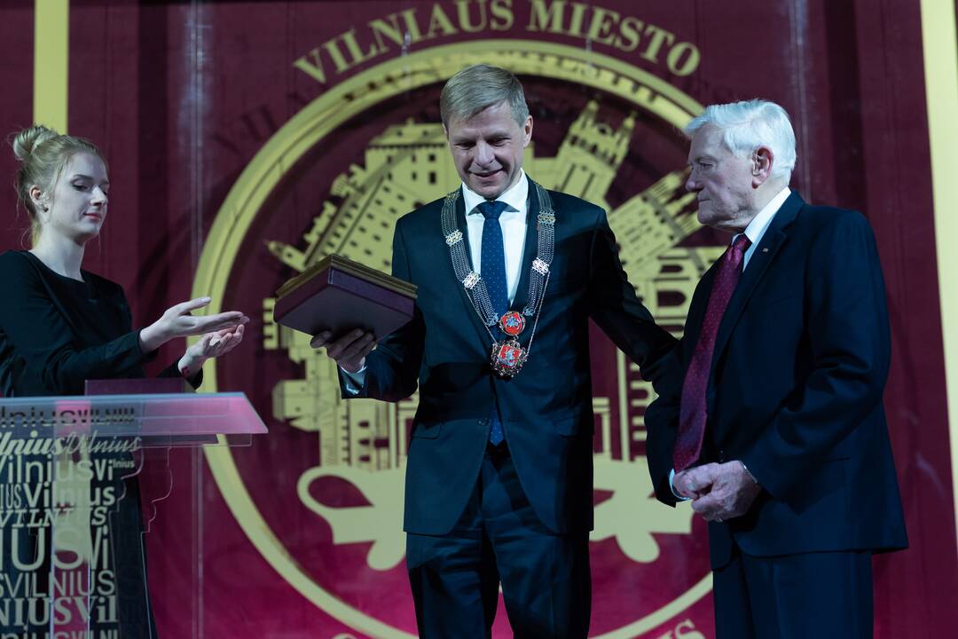 Vilniaus garbės piliečio vardo suteikimo prezidentui V. Adamkui ceremonija