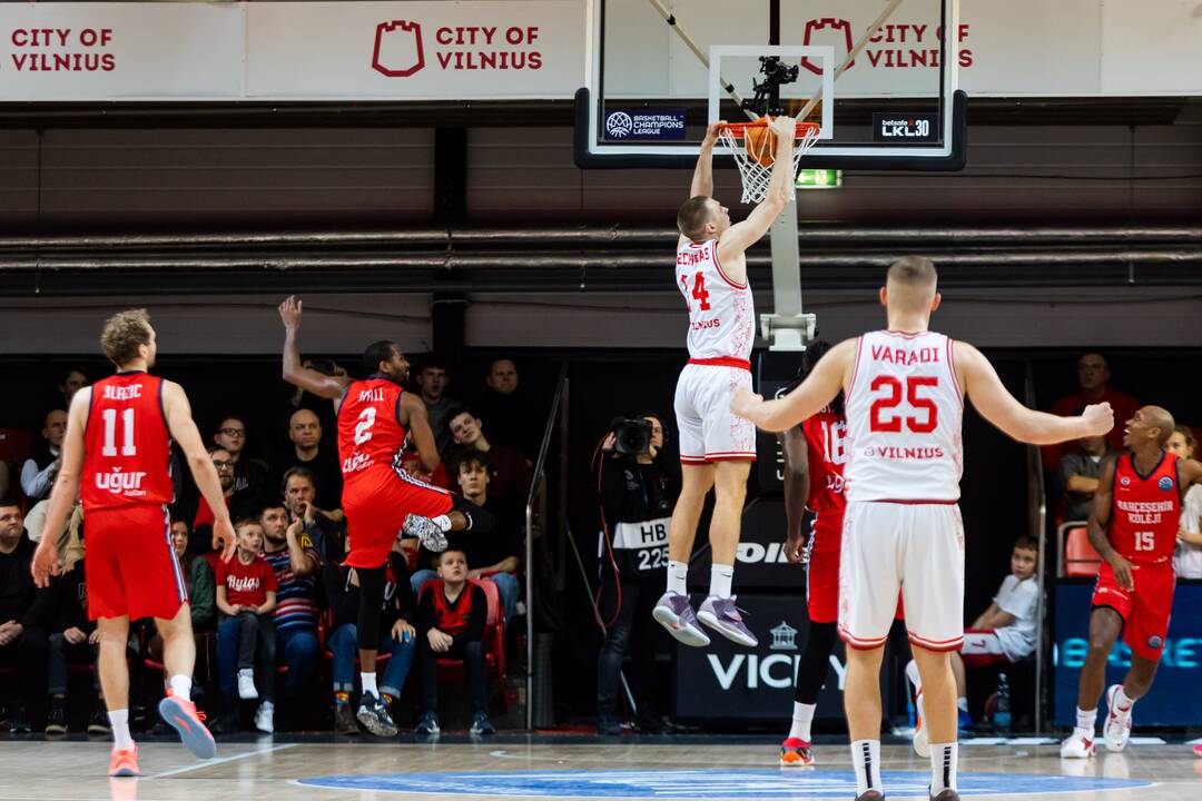 FIBA Čempionų lyga: „Rytas“ – „Bahcesehir Koleji“ 95:88