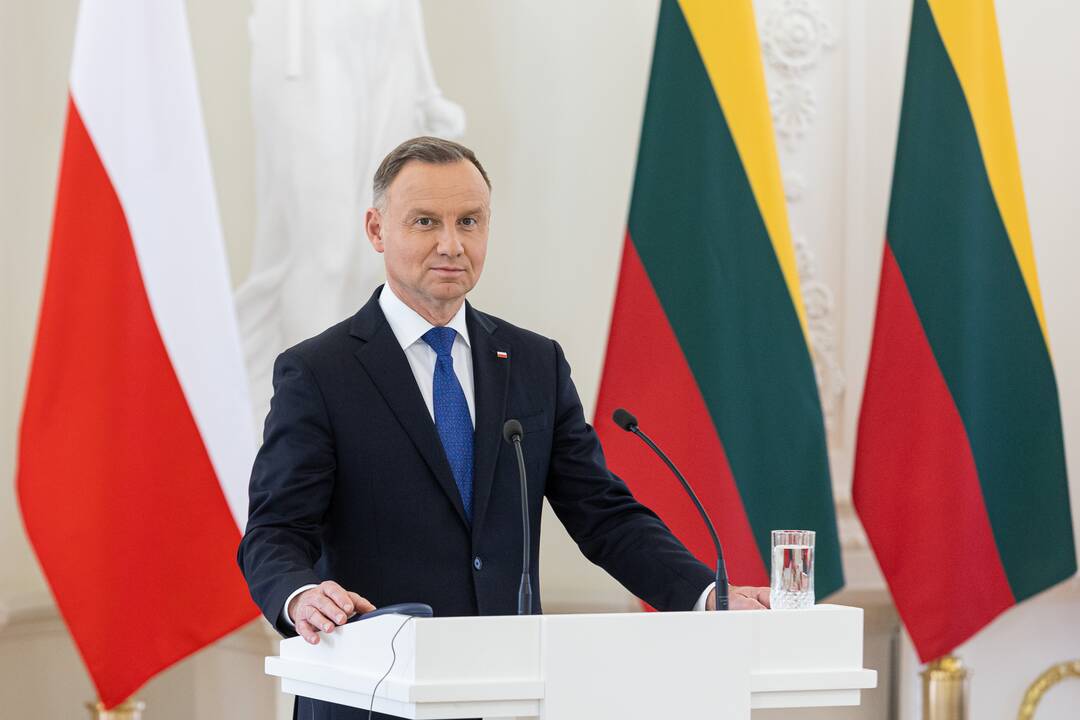 G. Nausėdos ir A. Dudos spaudos konferencija