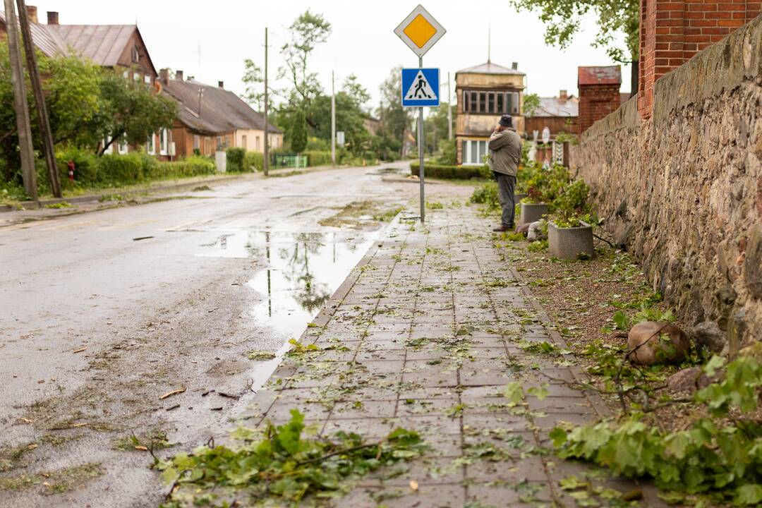 Audros padariniai Žagarėje