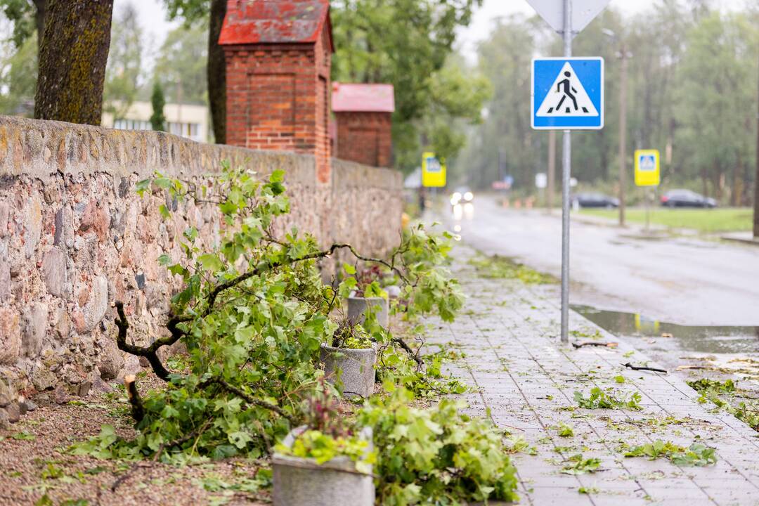 Audros padariniai Žagarėje