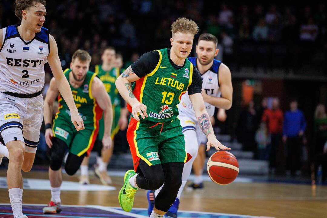 Europos vyrų krepšinio čempionato atranka: Lietuva – Estija 82:75