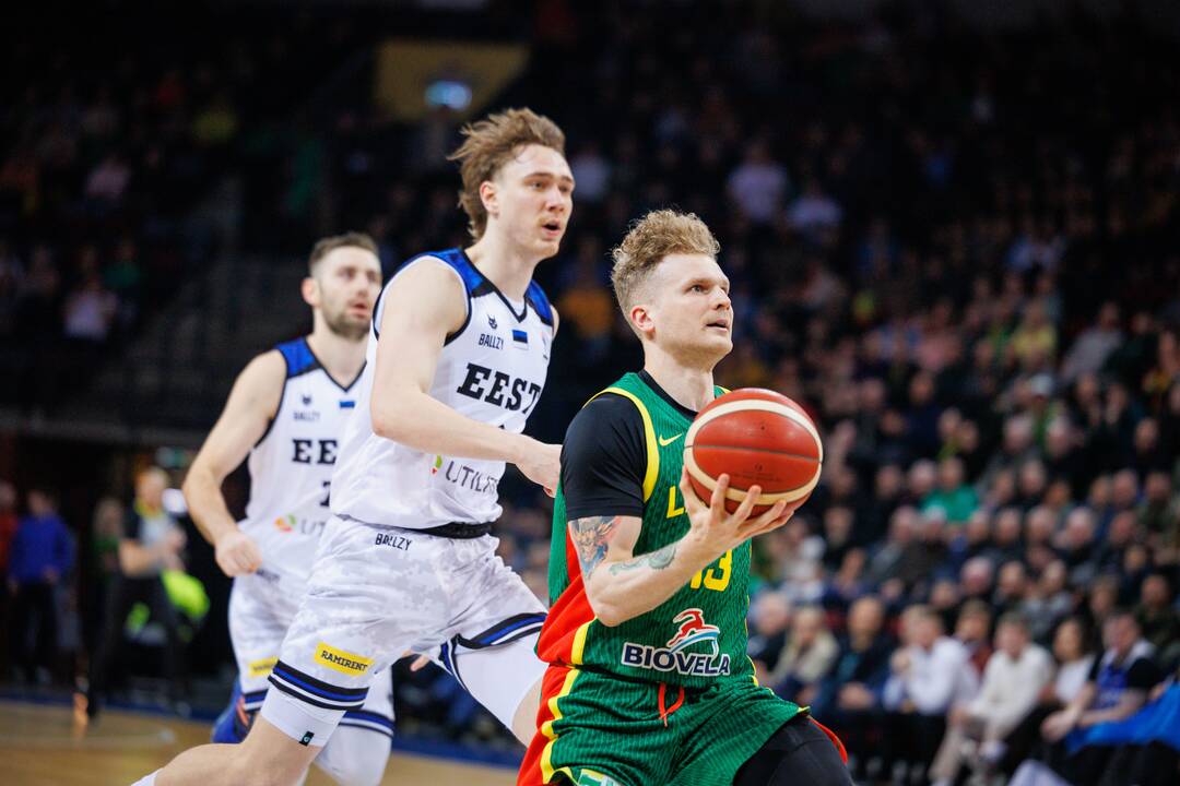 Europos vyrų krepšinio čempionato atranka: Lietuva – Estija 82:75