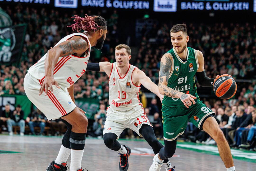 Eurolyga: Kauno „Žalgiris“ – Miuncheno „Bayern“ 82:97