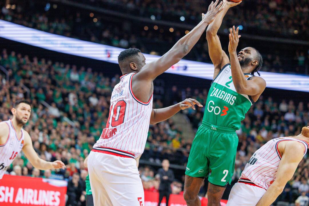 Eurolyga: Kauno „Žalgiris“ – Pirėjo „Olympiacos“ 76:95