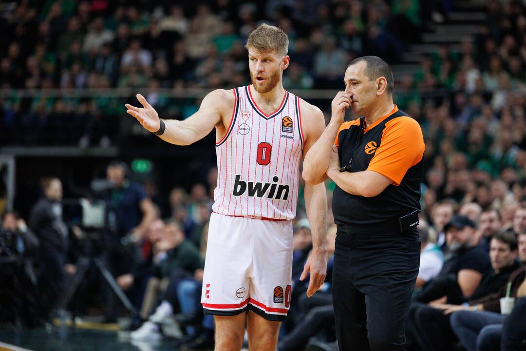 Eurolyga: Kauno „Žalgiris“ – Pirėjo „Olympiacos“ 76:95