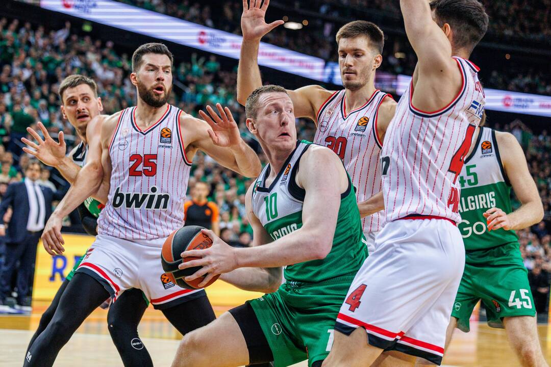 Eurolyga: Kauno „Žalgiris“ – Pirėjo „Olympiacos“ 76:95