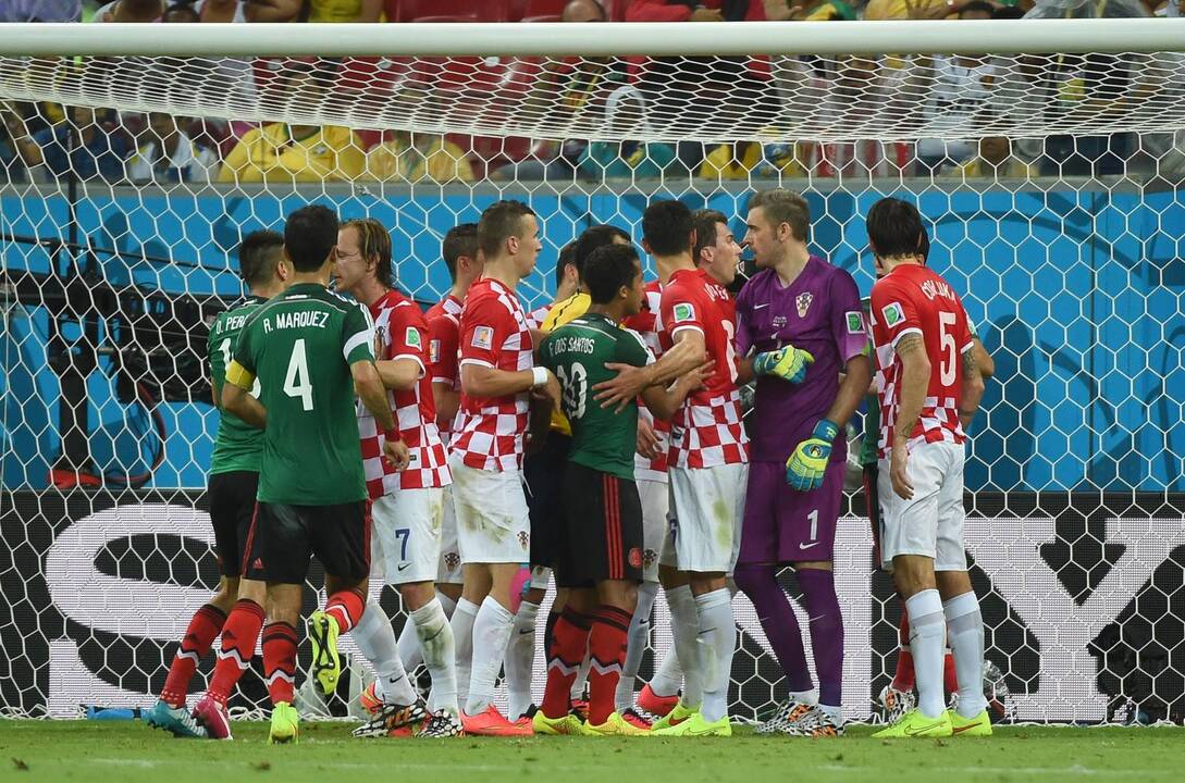 Pasaulio futbolo čempionatas: Kroatija - Meksika