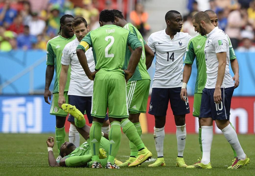 Pasaulio futbolo čempionatas: Prancūzija - Nigerija