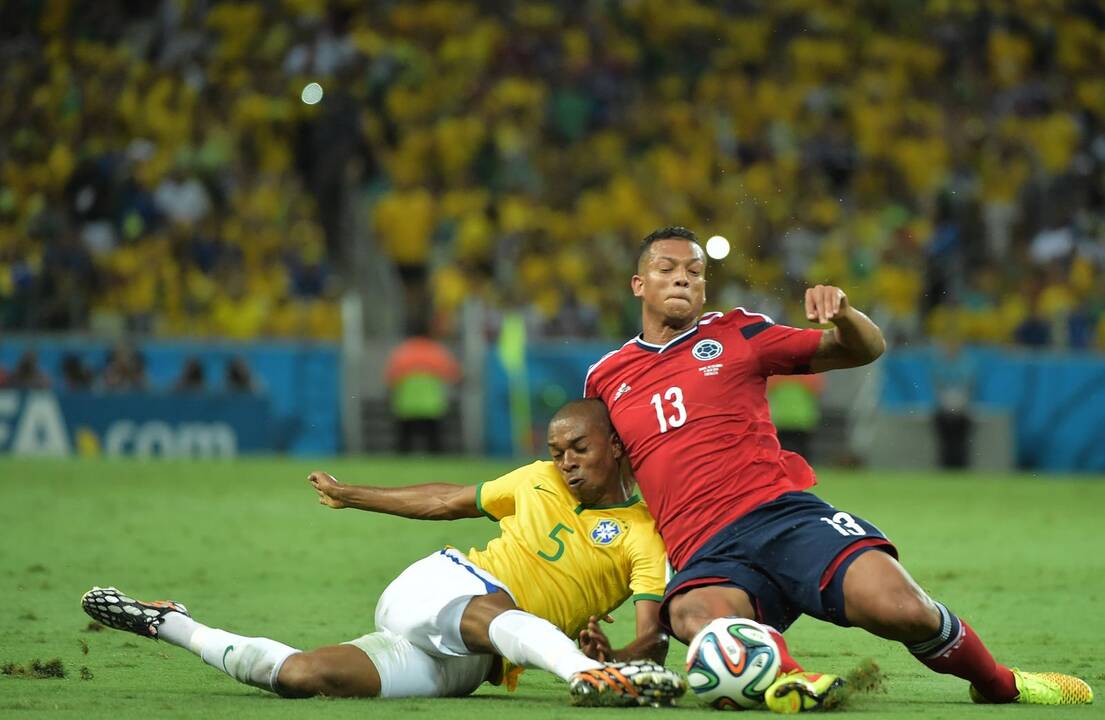 Pasaulio futbolo čempionato ketvirtfinalis: Brazilija - Kolumbija