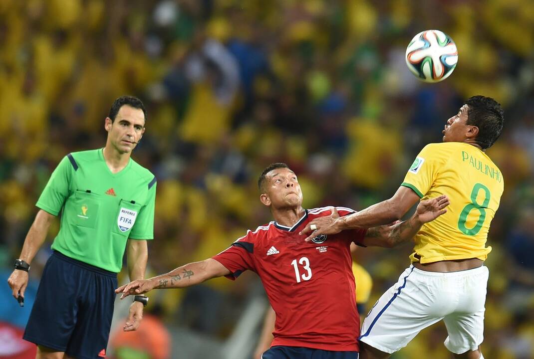 Pasaulio futbolo čempionato ketvirtfinalis: Brazilija - Kolumbija