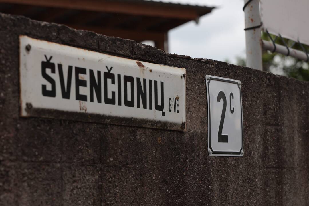 Gaisras Švenčionių gatvėje