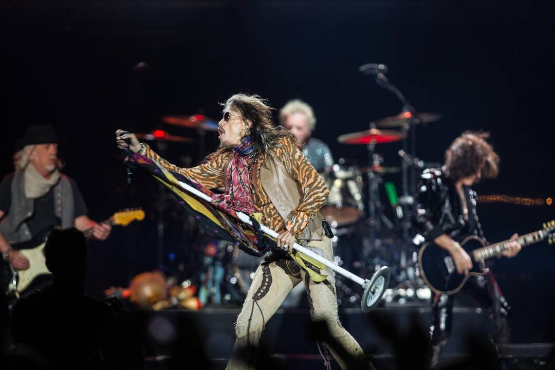 "Siemens" areną drebino legendinė roko grupė "Aerosmith"