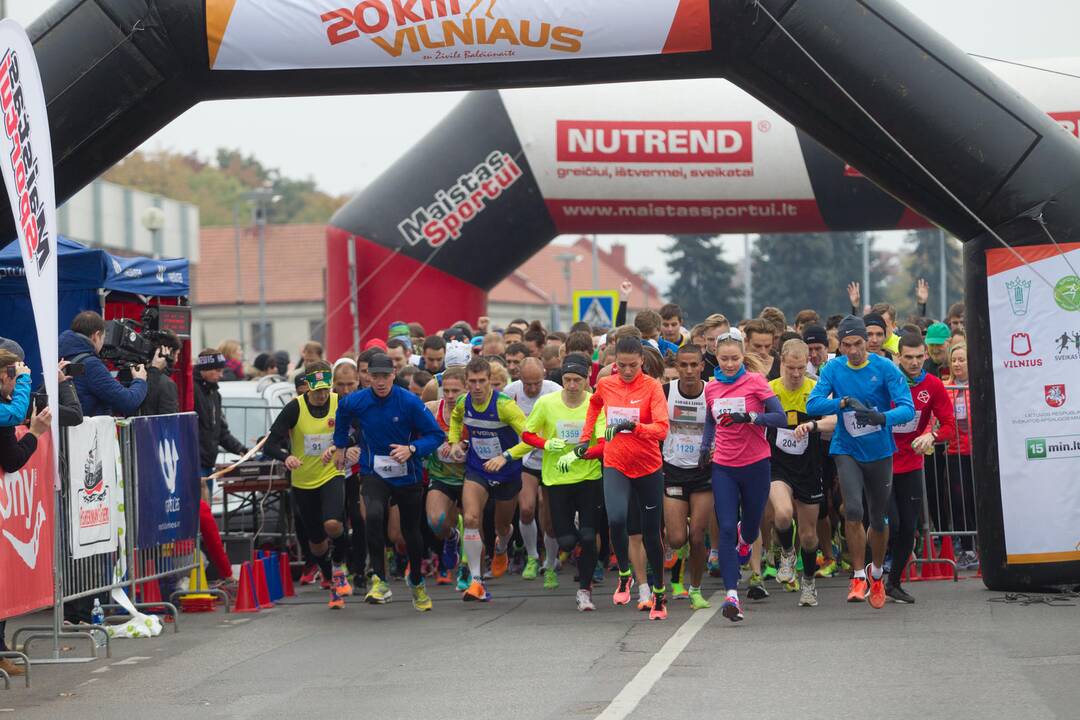 Vilniaus 20 km bėgimas su Ž.Balčiūnaite