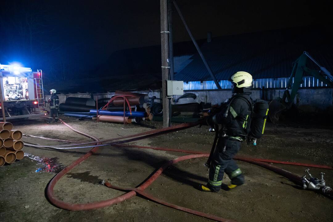 Didžiulis gaisras Vytėnų gatvėje