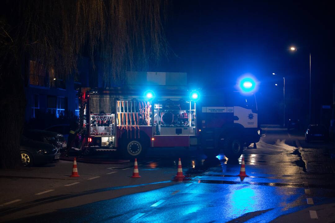 Didžiulis gaisras Vytėnų gatvėje
