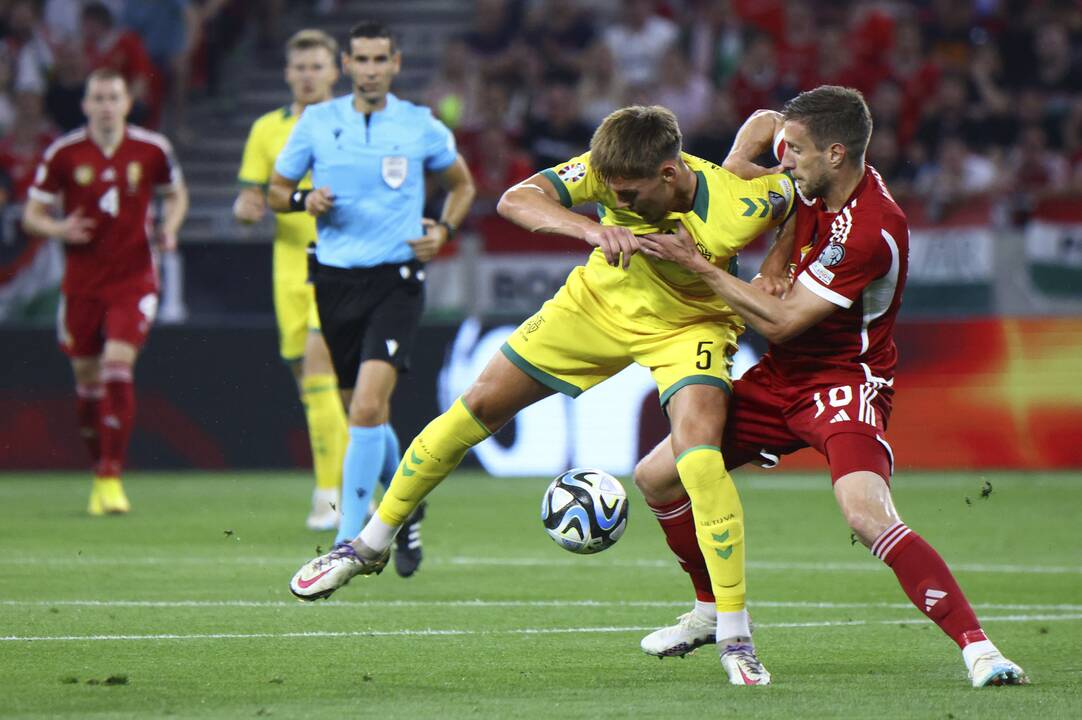 Europos futbolo čempionato atranka: Vengrija – Lietuva 2:0