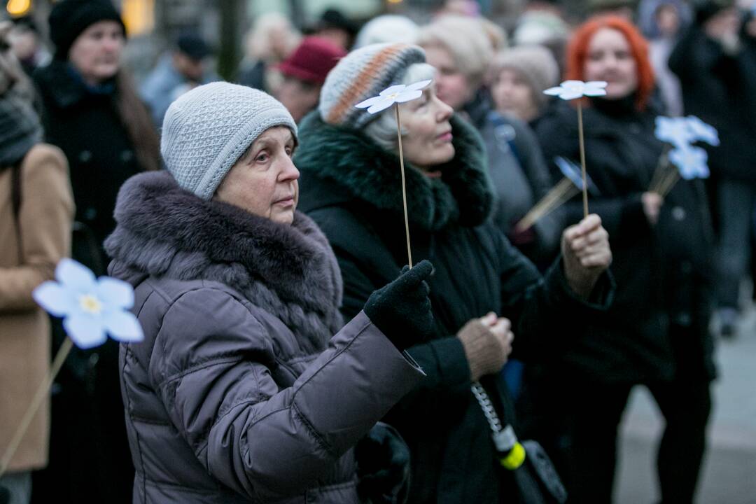 Sausio 13-osios minėjimas Karo muziejaus sodelyje