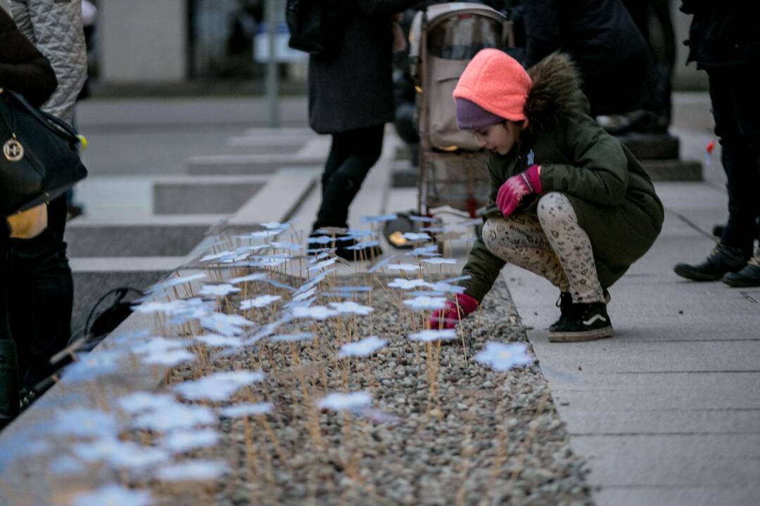 Sausio 13-osios minėjimas Karo muziejaus sodelyje