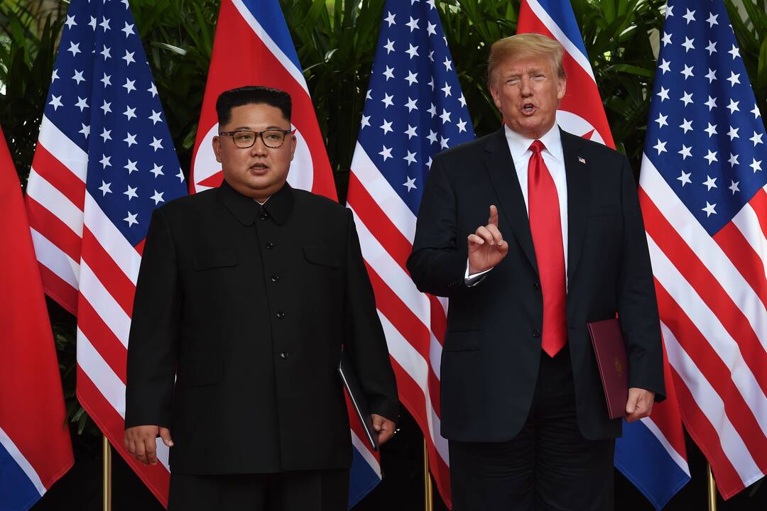 D. Trumpo ir Kim Jong Uno susitikimas Singapūre