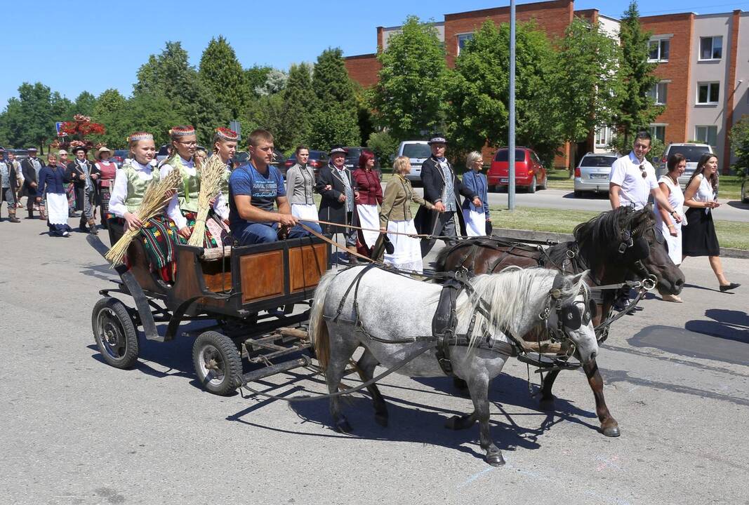 Alšėniškiai pašventino vėliavą