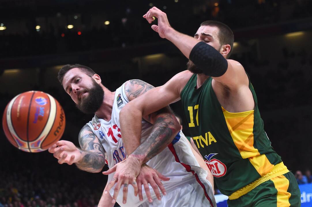 Europos čempionato pusfinalis: Lietuva - Serbija 67:64