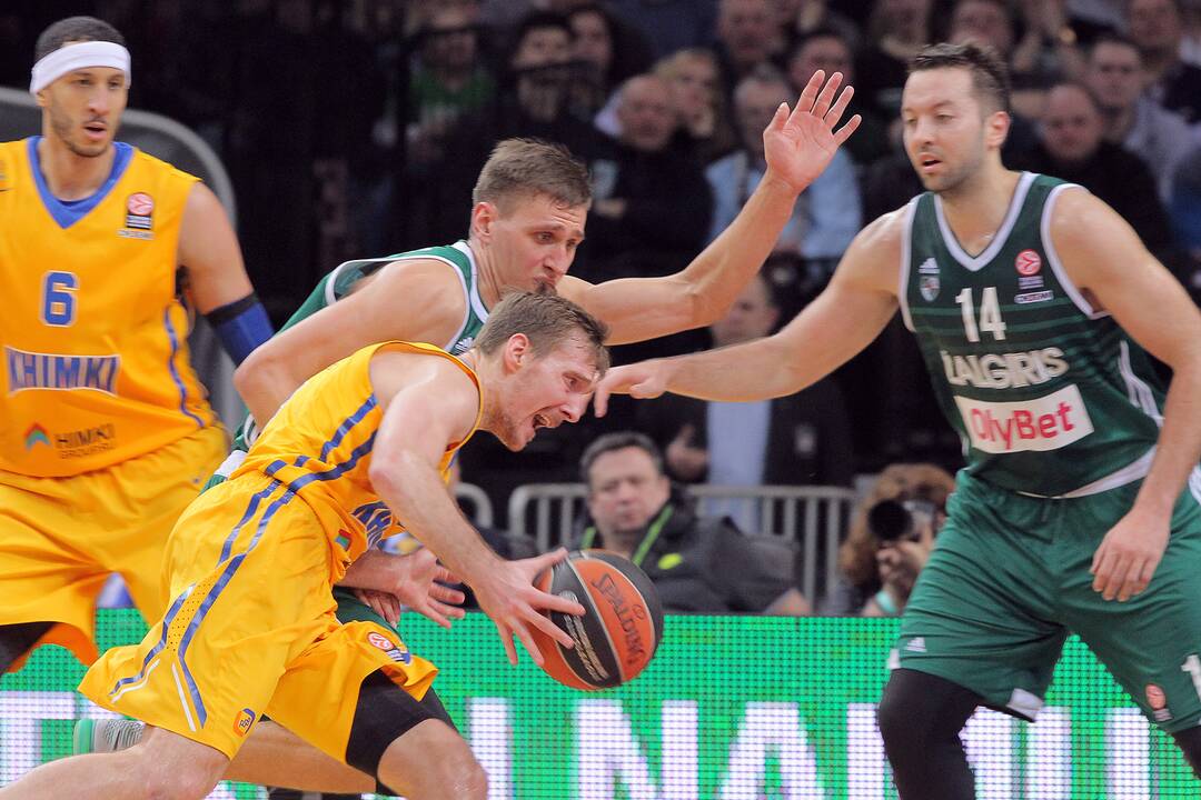 Eurolyga: Kauno „Žalgiris“ – Maskvos srities „Chimki“ 71:76.