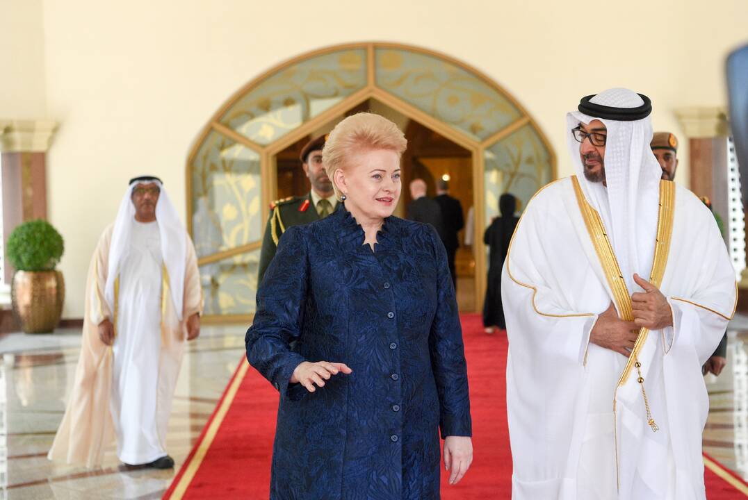 D. Grybauskaitė vieši Jungtiniuose Arabų Emyratuose