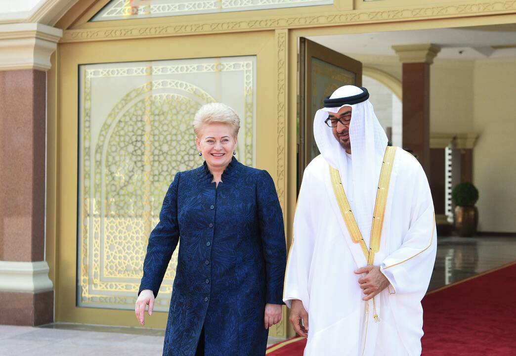 D. Grybauskaitė vieši Jungtiniuose Arabų Emyratuose