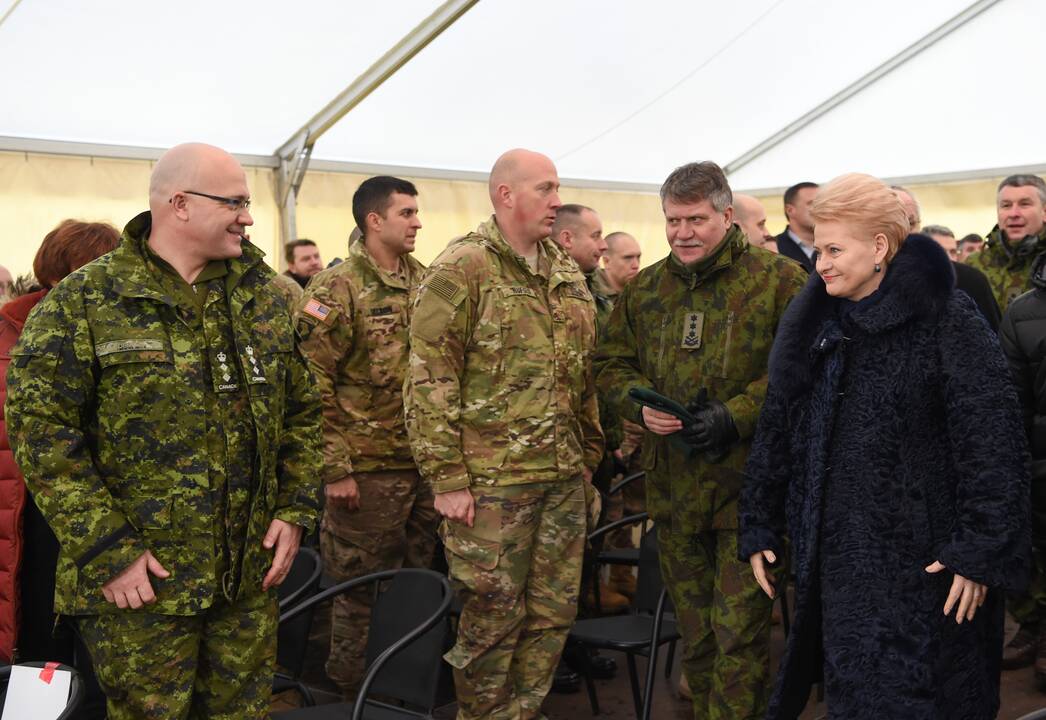 Prezidentė stebėjo pratybas „Geležinis kardas“