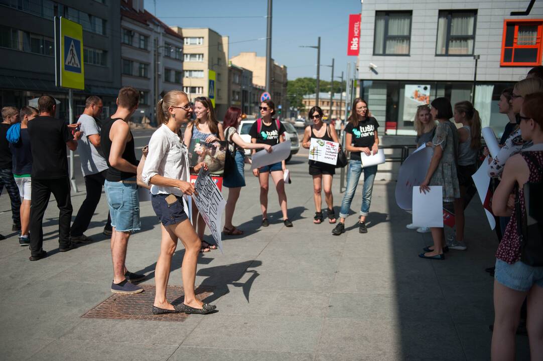 Vištų gynėjų protestas Kaune