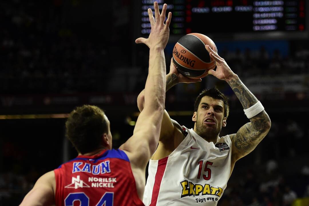 Eurolygos pusfinalis: CSKA - "Olympiacos"