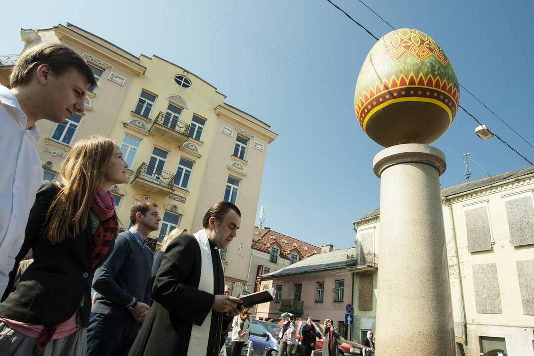 „Kiaušinis“ sostinės Pylimo skvere