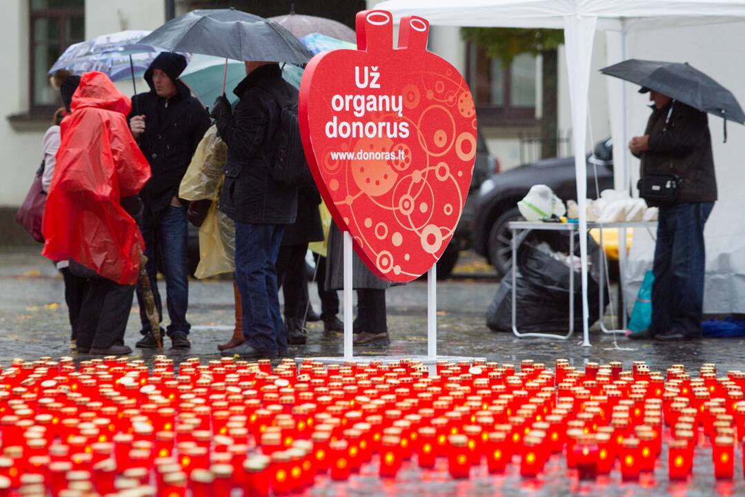 Akcija organų donorams Vilniuje