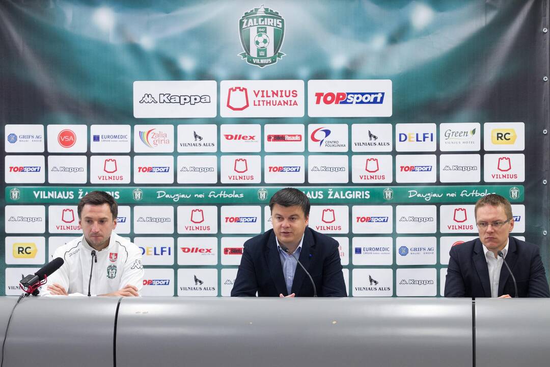 Spaudos konferencijoje Vilniaus „Žalgiris“ pristatė artėjančio sezono planus