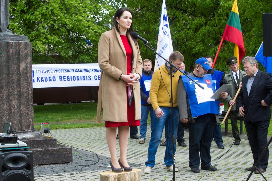 Miškininkų protestas prie Seimo