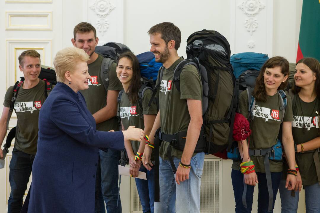 Prezidentė sutiko „Misijos Sibiras“ dalyvius