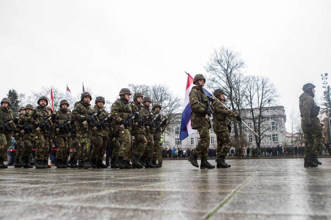 Iškilminga kariuomenės dienos rikiuotė Vilniuje