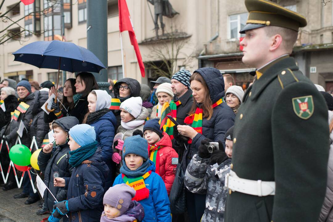 Vėliavų pakėlimo ceremonija Kovo 11-osios proga