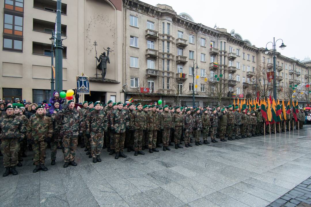 Vėliavų pakėlimo ceremonija Kovo 11-osios proga